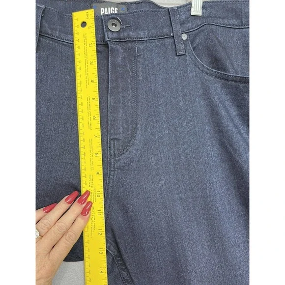 New PAIGE Dark Denim Inkwell Federal Slim Straight Leg Jean Stretch Men’s 40X30